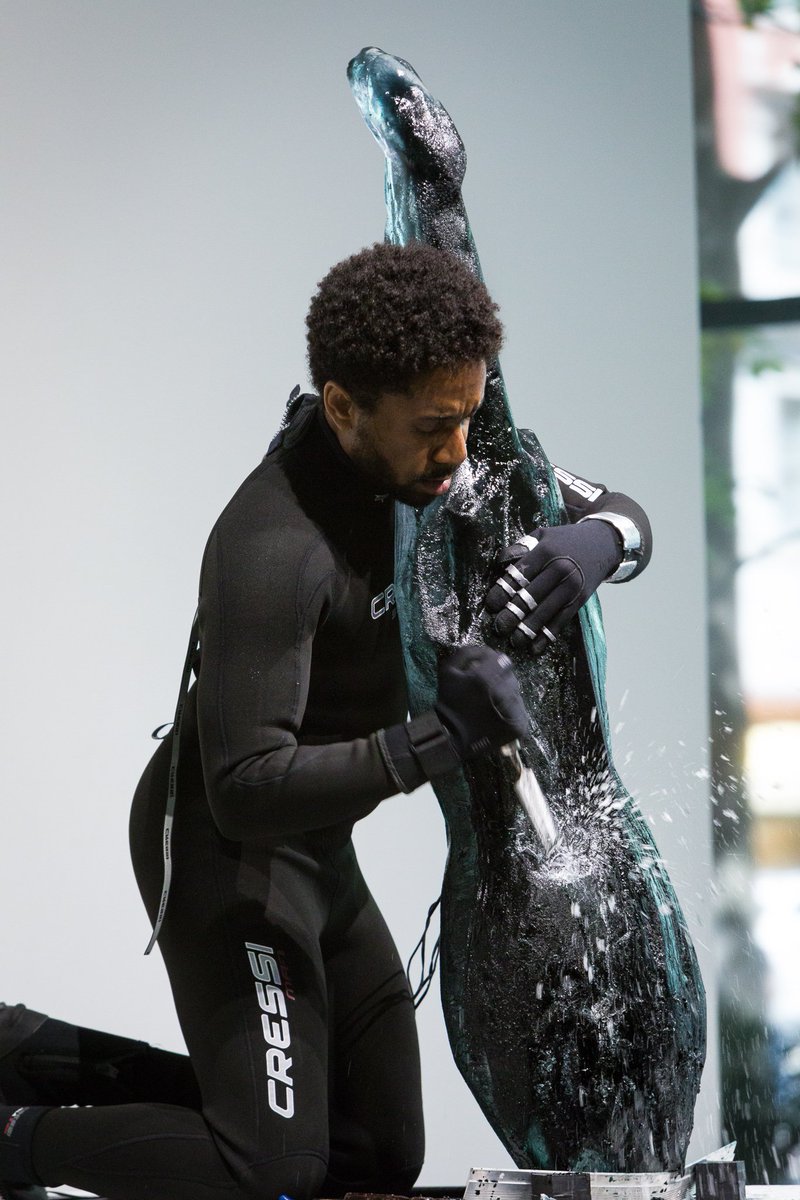 ThoseWhoMakeWav's tweet photo. Ice Music for Chicago // sonified 3D fabricated black ice cello music for Chicago. https://t.co/urwqWnnozP https://t.co/unLT4Rmgue