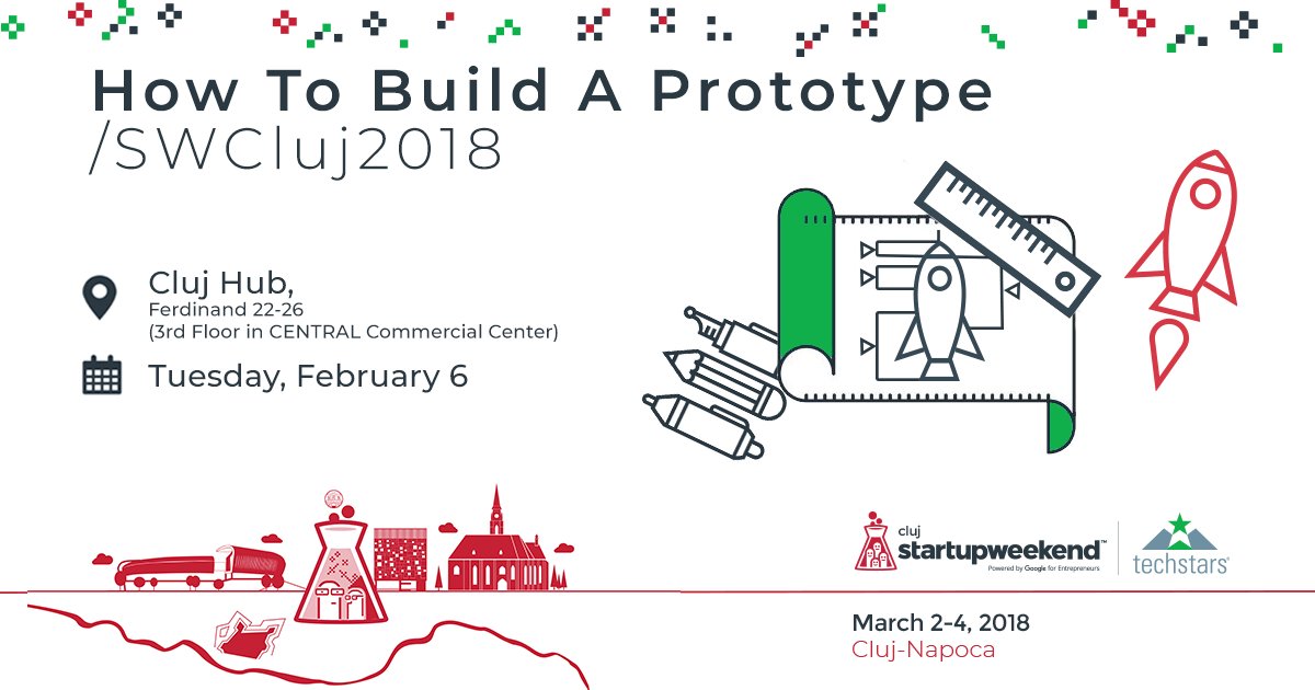 swcluj's tweet photo. You have the startup idea and your next challenge is to build a prototype? Join us for this workshop in which we'll be going thought the steps of building the #prototype. #swcluj #swcluj2018 #startupweekend
FREE ACCESS upon registration. RSVP @ https://t.co/YIOuqsRBi6 https://t.co/ztrfsHYWuW
