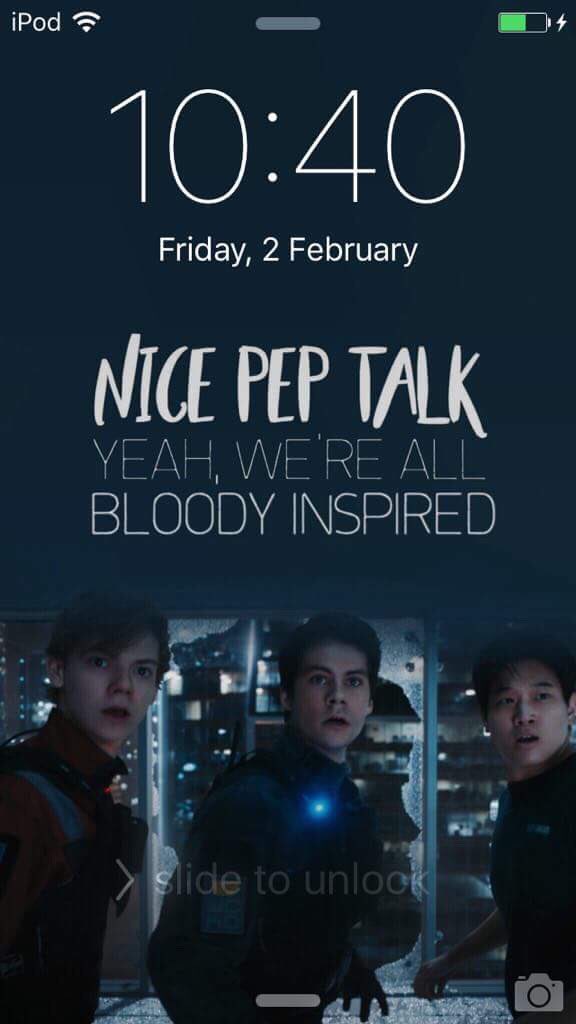 Newt, Thomas and Minho - The Death Cure 
If you would like this lockscreen please:
•Retweet
•Follow us(so we can DM it to you)