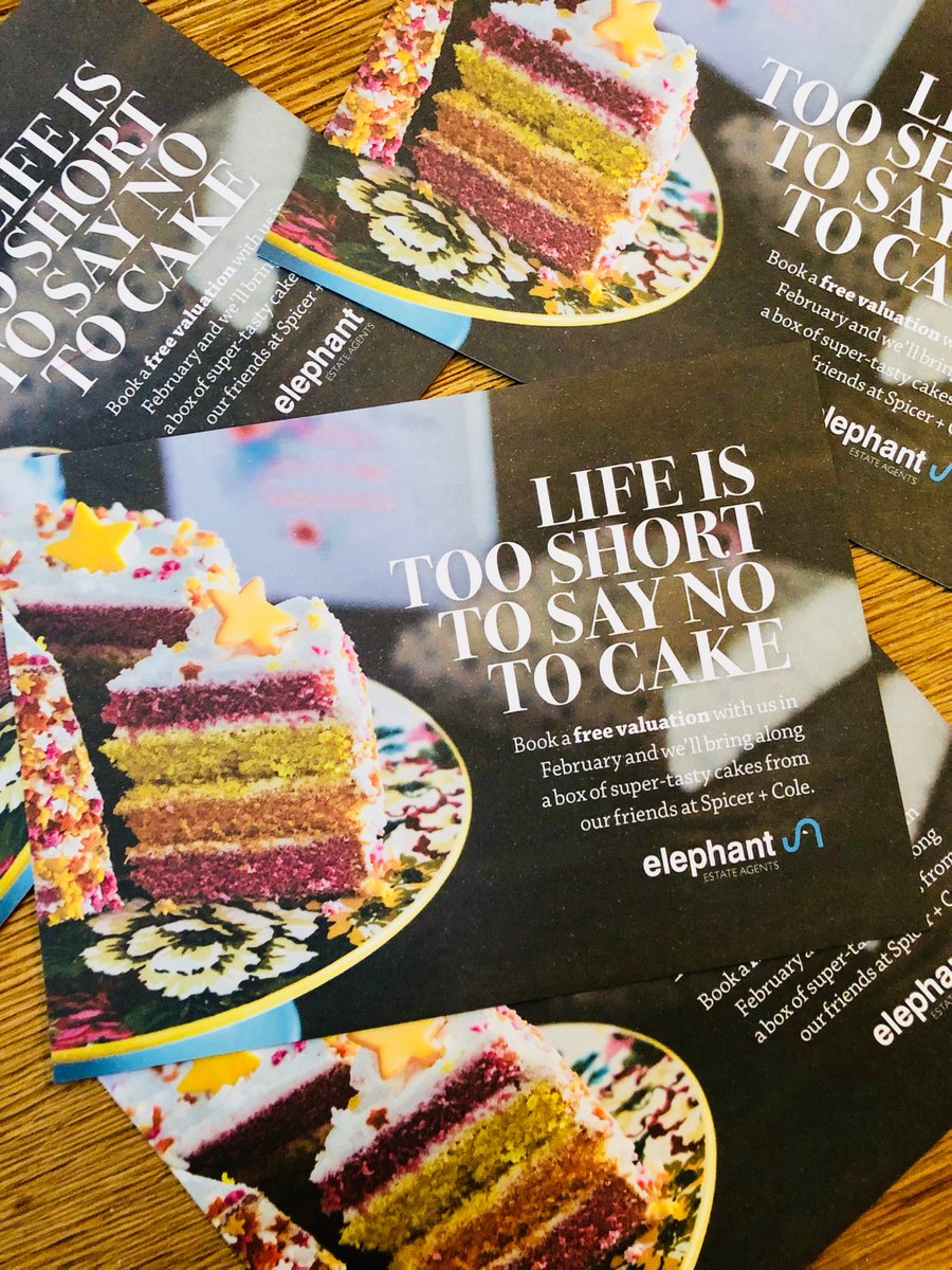 Do you love cake? We certainly do and luckily February means FREE Cake!! Give us a call on 01173700556 #elephantlovescake #freecake #dontmissout