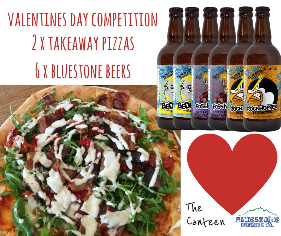 BluestoneAles's tweet image. COMPETITION: Feeling loved up but can't face venturing out in the cold?
This year, we're teaming up with our good friends at The Canteen to offer you the perfect recipe for a cosy valentines night in!

Head over to our FACEBOOK page now to enter &amp;lt;3 #valentines #competition #beer