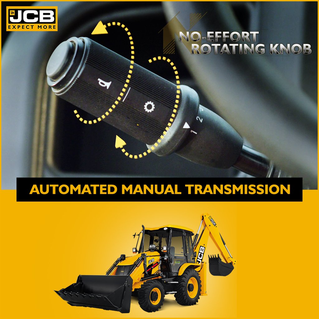 JCBIndiaLtd's tweet photo. The world’s first Backhoe Loader with an Easy Shift Automated Manual Transmission (AMT) is #JCBIndia's commitment to introducing state-of-the-art technology. #TheFutureIsIntelligent #DigitalRevolution https://t.co/khyaf7rNZv