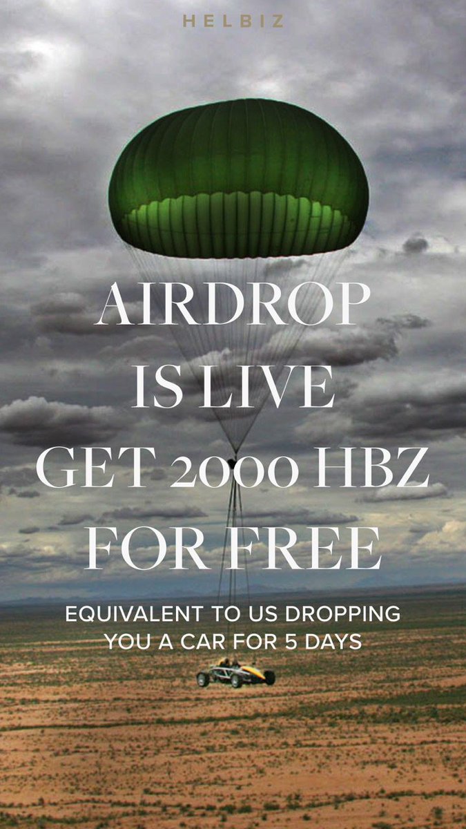 Airdropalertcom's tweet photo. NEW AIRDROP 📢

#Helbiz is airdropping 11.000.000 tokens to the first 10.000 airdrop supporters!
Go to https://t.co/d51RGik0UL

#crypto #airdrop #airdropalert https://t.co/751L1DjpXW