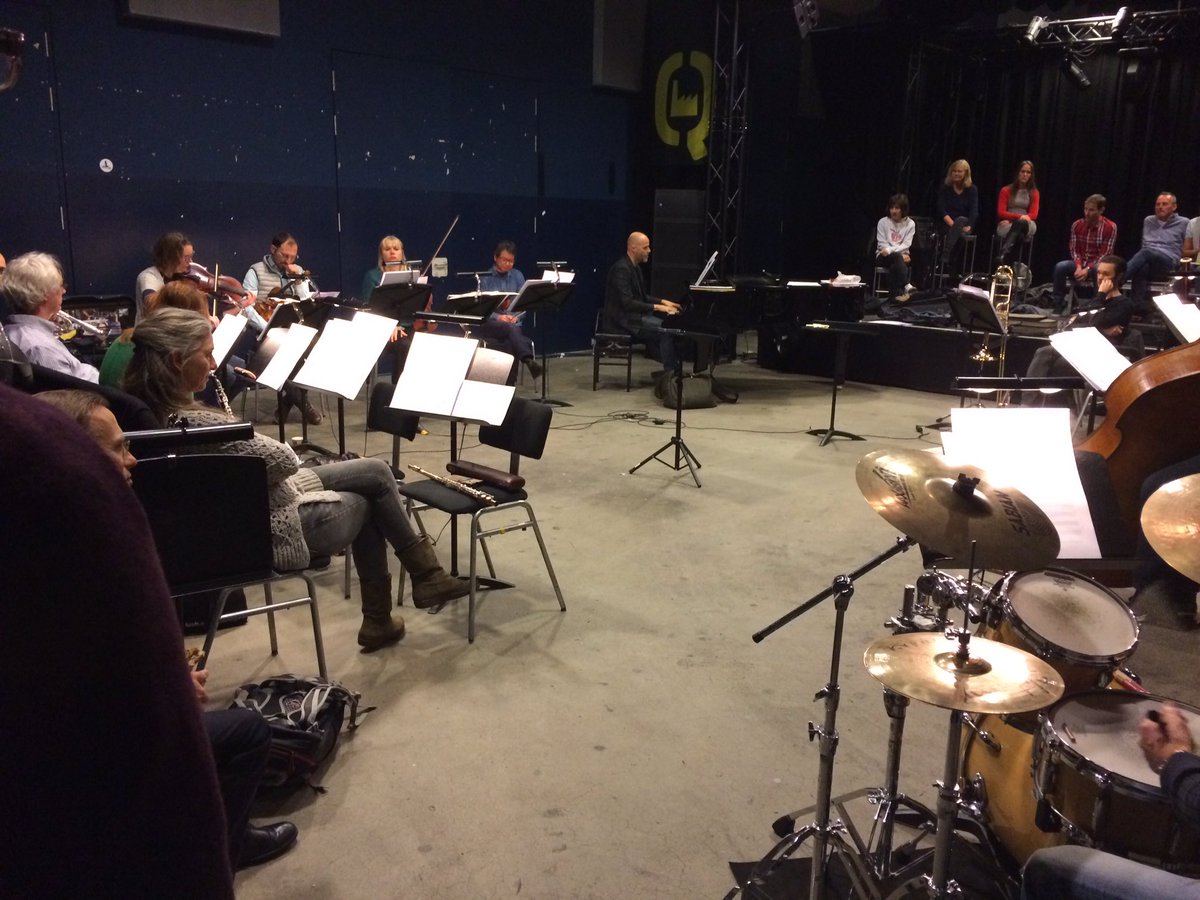 Vandaag afsluiting van een week improviseren voor orkest olv @martinfondse