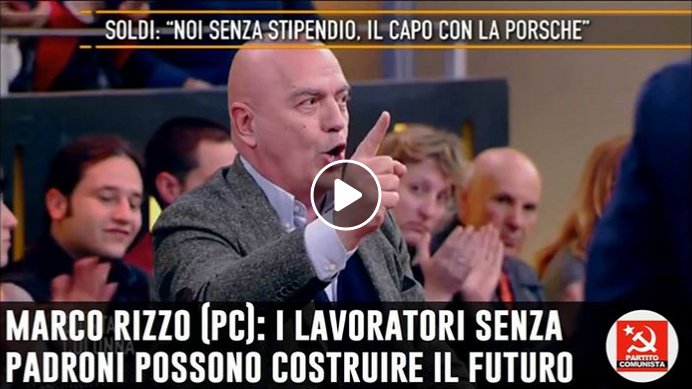 L’amministratrice si compra la Porsche, mentre 600 #lavoratori sono senza stipendio. @MarcoRizzo1959 : «Senza di lei il vostro lavoro andrebbe avanti, voi sapete farlo e potreste mandare avanti la fabbrica». Alle #elezioni #VotaComunista video: goo.gl/LRsMQp