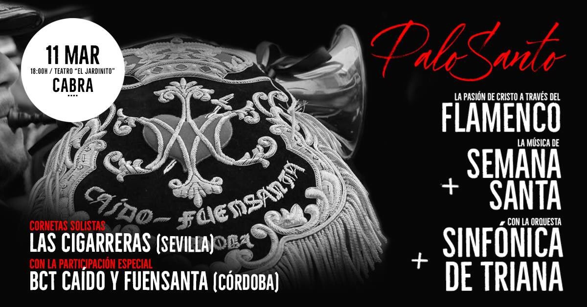 🎶 #ACTUACIÓN || Confirmamos que estaremos en el espectáculo de Palo Santo en la provincia de Córdoba.

Actuaremos junto <a href="/SinfonicaTriana/">OST</a> a la guitarra de Daniel Casares y a los cornetas solistas de <a href="/lascigarreras/">Las Cigarreras</a> 

ℹ️Toda la info detallada en nuestro Facebook.

#SuenaCyF