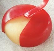 The_Berko's tweet photo. Someone Invent oranges that peel like wax on Babybel cheese. https://t.co/oyePhg7Akj