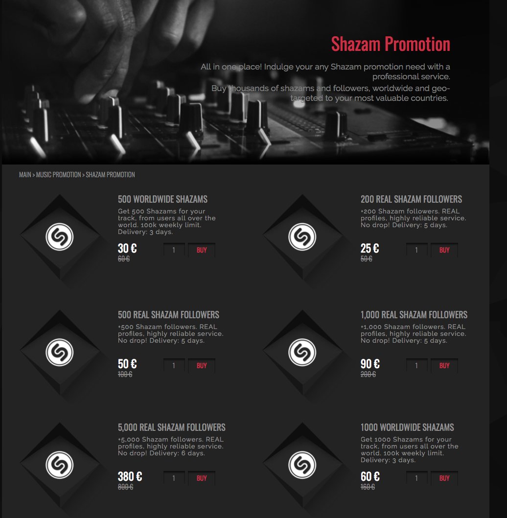 Promosoundroup's tweet photo. SHAZAM PROMOTION by #promosoundgroup🎯 Buy thousands of shazams and followers, only REAL active users. Grow your #music audience on #Shazam and increase your tracks' ratings >> https://t.co/1J136NE1ib https://t.co/bMZdzHtDUi