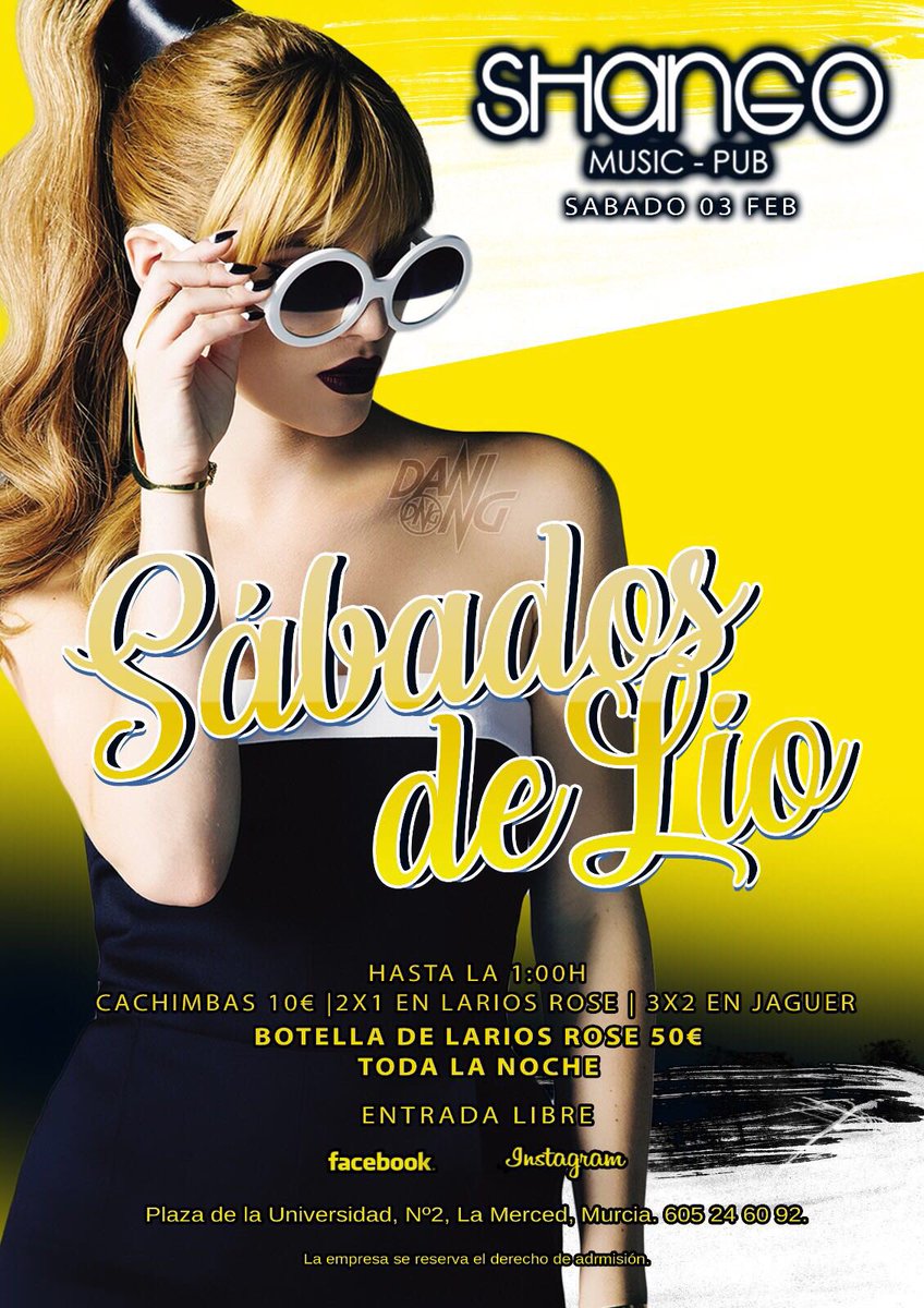 DjDaniNG's tweet photo. Nos vemos esta semana:

-Viernes 2 Shango

-Sábado 3 -Shango

-Domingo 4 Aros (Balsicas) https://t.co/4geZbSpxlk