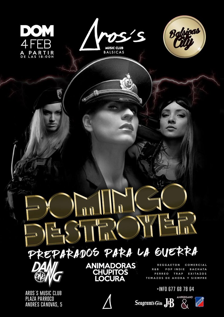 Nos vemos esta semana:

-Viernes 2 Shango

-Sábado 3 -Shango

-Domingo 4 Aros (Balsicas)