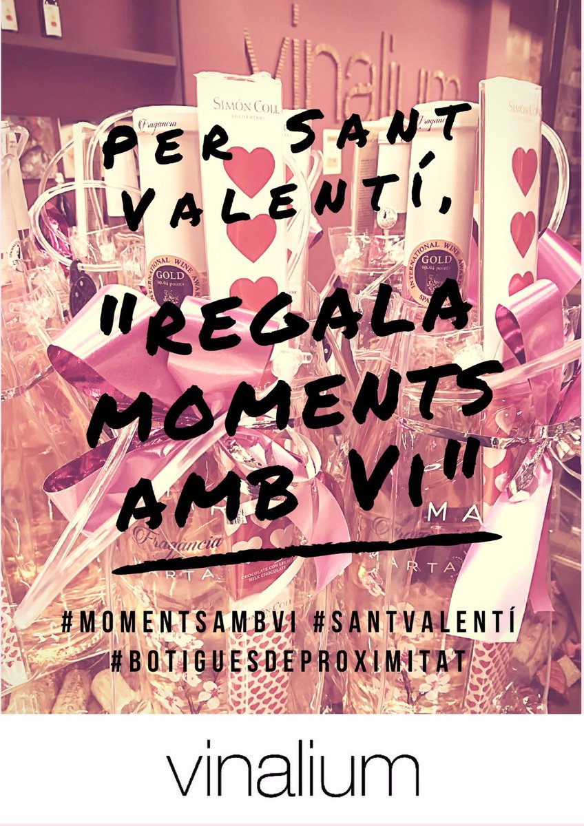 vinaliumf43's tweet photo. Busca tu regalo de sant Valentí en nuestra tienda!!! https://t.co/Yghs5Tak23