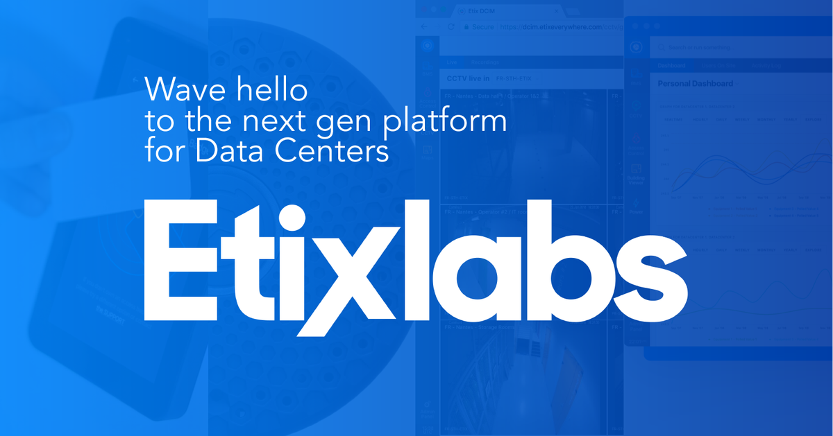 We are thrilled to announce the launch of Etix Labs’ #DCIM platform to manage critical infrastructures. Worldwide roll-out of breakthrough technologies for #datacenters has just begun etixlabs.com