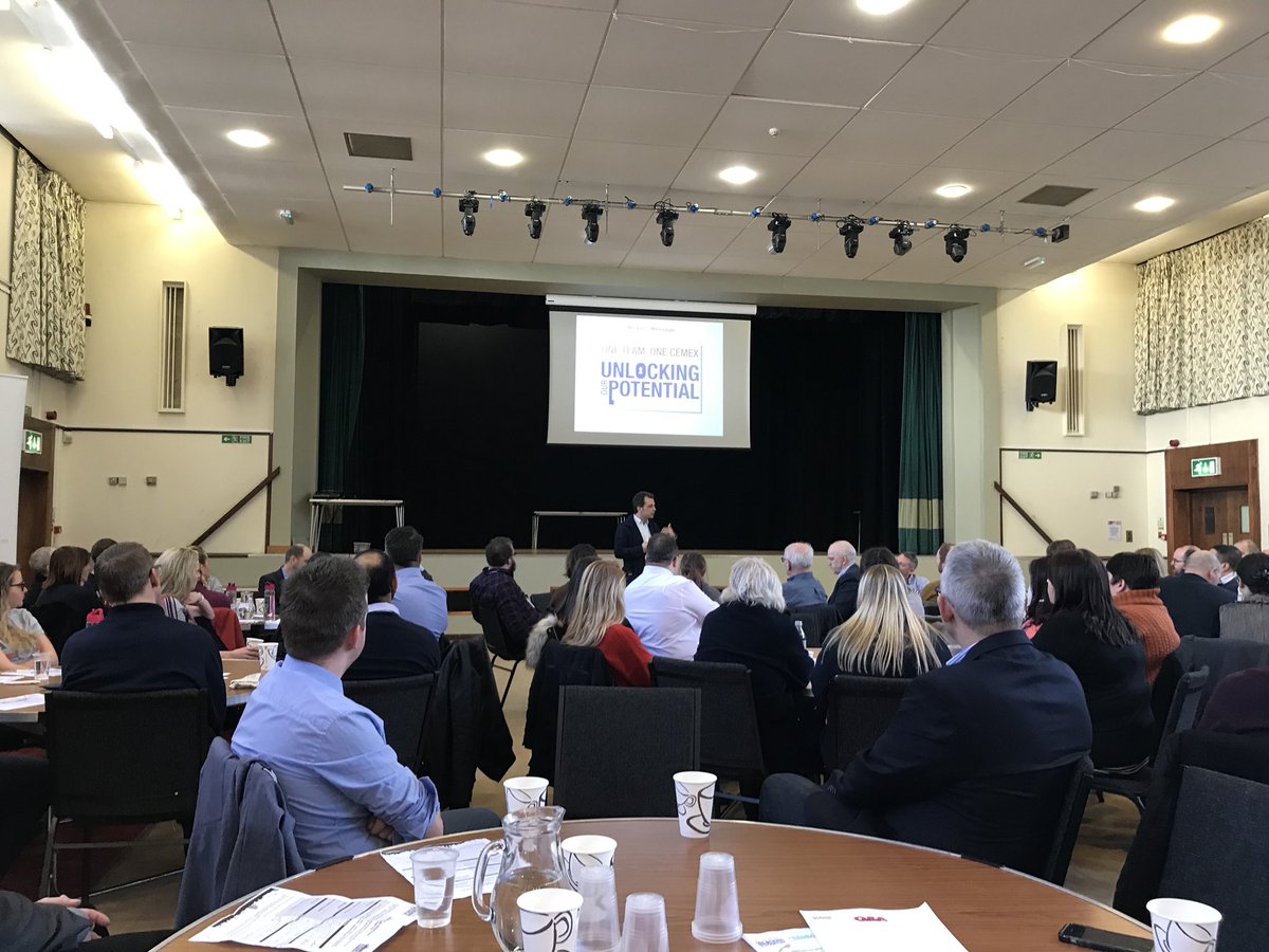 DavidaHarty's tweet photo. @cemex UK the last of our 2018 team talks underway at Rugby with @MAndre_CemexUK and all the UKLT #unlockingourpotential https://t.co/0n5QyllnW7
