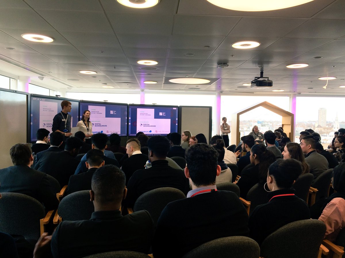AghoghoAkponah's tweet photo. Action packed day today at our ASE taking students through the process of creating an app in a day! @CapgeminiUKPR #LifeAtCapgemini #ArkAtCapgemini https://t.co/SItF4FWqXK