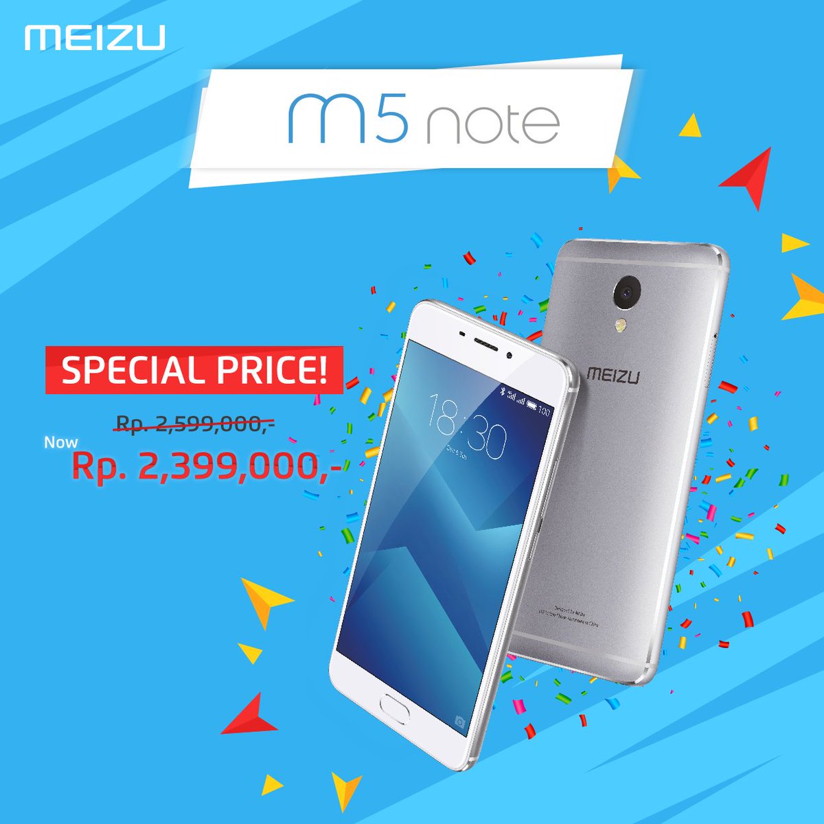 MEIZUIndonesia's tweet photo. Di bulan penuh cinta ini kami memberikan harga promo untuk kalian, jangan sampai terlewatkan yah.
#akumeizu
#Meizuindonesia
#hapemurah https://t.co/UQijIiK8OI