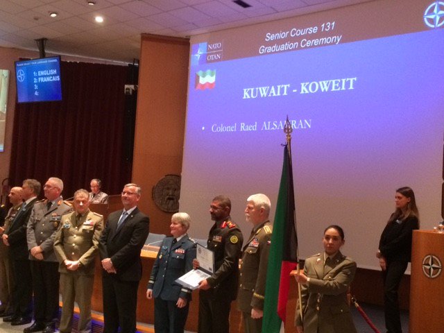 CMC_NATO's tweet photo. A privilege to be able to address the latest graduating class of officers from the @NATO_DefCollege #SC131. This course proposes a forward-leaning agenda which parallels & supports the #NATOβs broader modernisation objectives. You are #LeadersOfTomorrow. https://t.co/WYnBdtxUwz