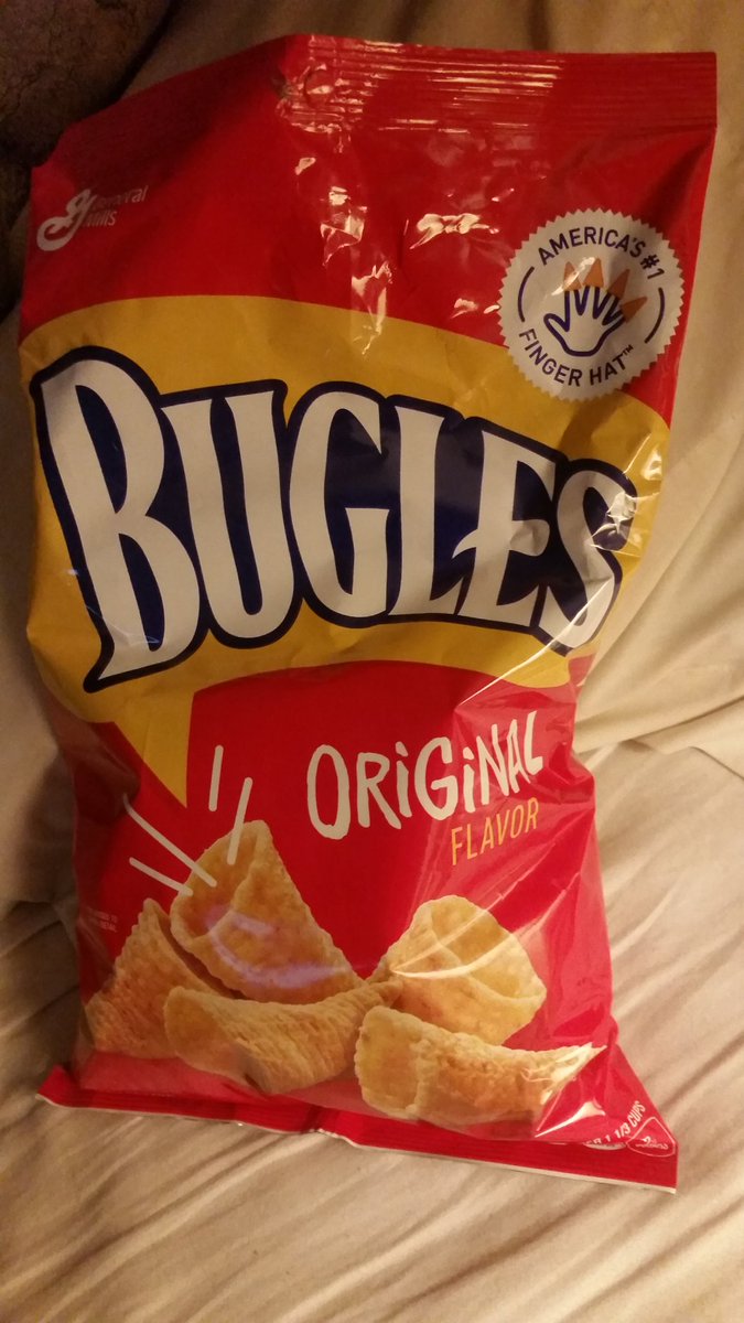 Philknowsbest's tweet photo. No one ever posts about having a bag of #Bugels https://t.co/T2EKQDJTLp