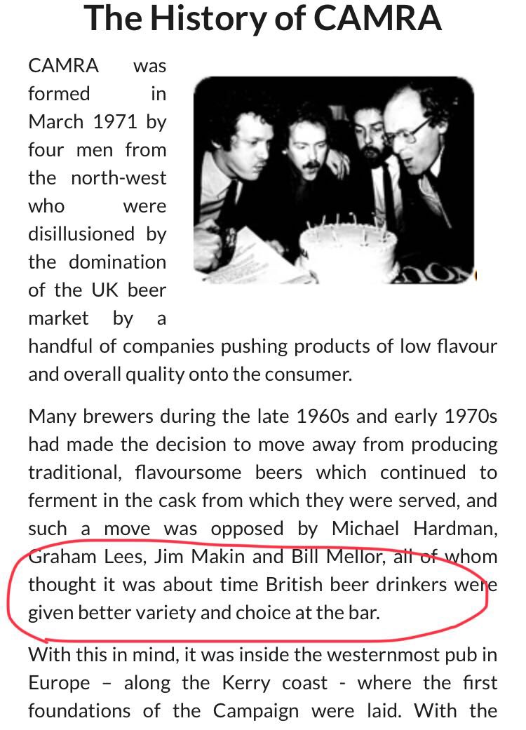 tinyrebelBRAD's tweet photo. Far too many have forgotten it all started with a fight for the right to choose. Not a fight to pigeon hole and force one particular type of beer on to people.

#mcga #makecamragreatagain #votebrad #goodbeerisgoodbeer https://t.co/cUhA0iJeWg