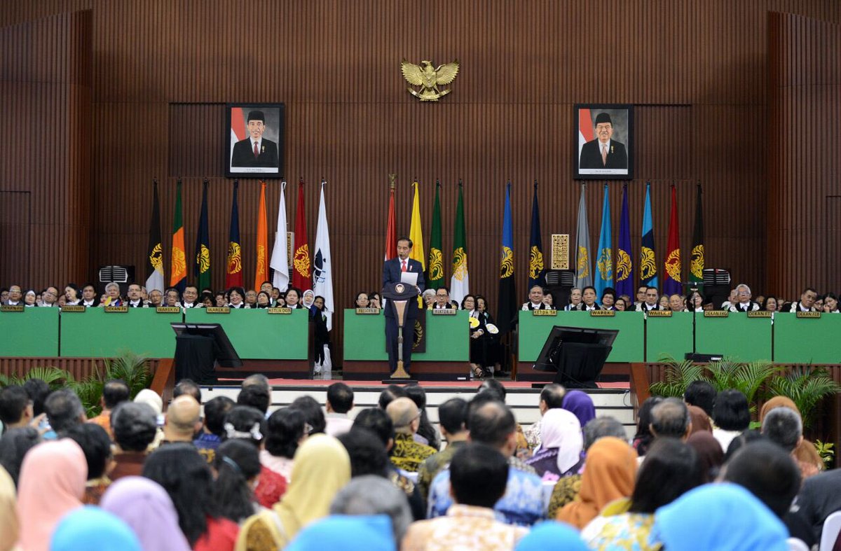 Dirgahayu ke-68, Universitas Indonesia. Pandulah Indonesia menuju masa depan nan jaya. Kita terus dukung Universitas Indonesia menjadi penopang ekosistem nasional dalam menghadapi era persaingan -Jkw