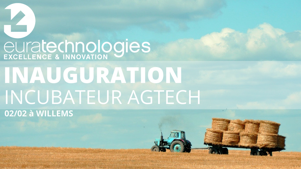 JOUR J : 🚜 #EuraTechnologies inaugure son nouveau hub collaboratif &amp; expérimental dédié à l'#AgTech à #Willems aujourd'hui à 15h ! 
+ d'infos > bit.ly/2Fh9fFM #InnovAgTech <a href="/Fragritwittos/">FranceAgritwittos♥️</a> #FrAgTw