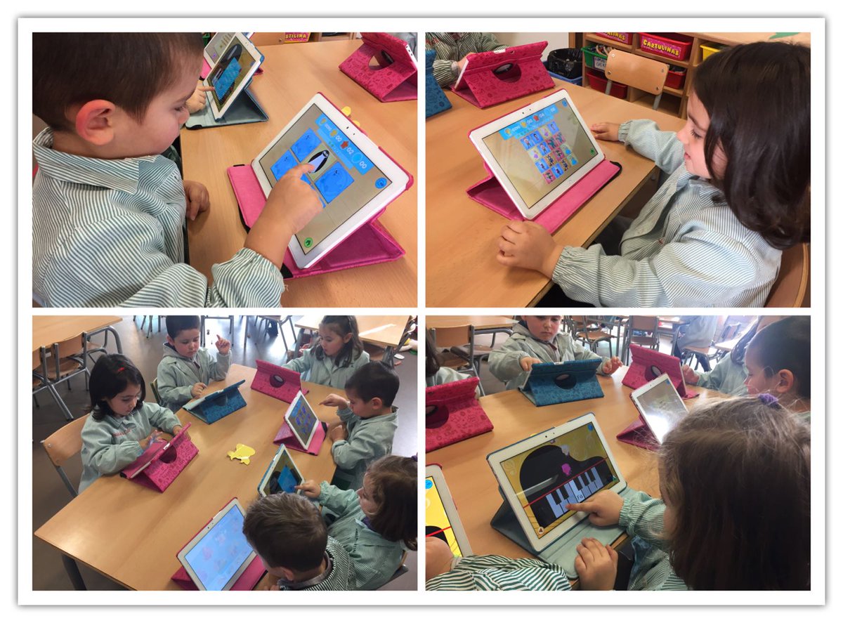 CeipMargaritaSa's tweet photo. Los niños de 3 años de #Infantil disfrutamos con las #tablet 📲 y la plataforma @SmileandLearn #mobilelearning #competenciadigital #aprendoconlasTic #DispositivosMóviles @crfptic @cfievalladolid @AmpaMargarita @educacyl https://t.co/nUge3j5Po9