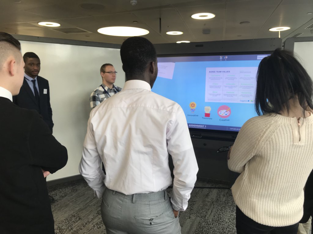 NatalieAfG's tweet photo. And weβve started. First activity is agreeing on team names and values π€ #ArkAtCapgemini @ArkSchools @AppsforGood @CapgeminiUKppl https://t.co/f8FkIWQcwT
