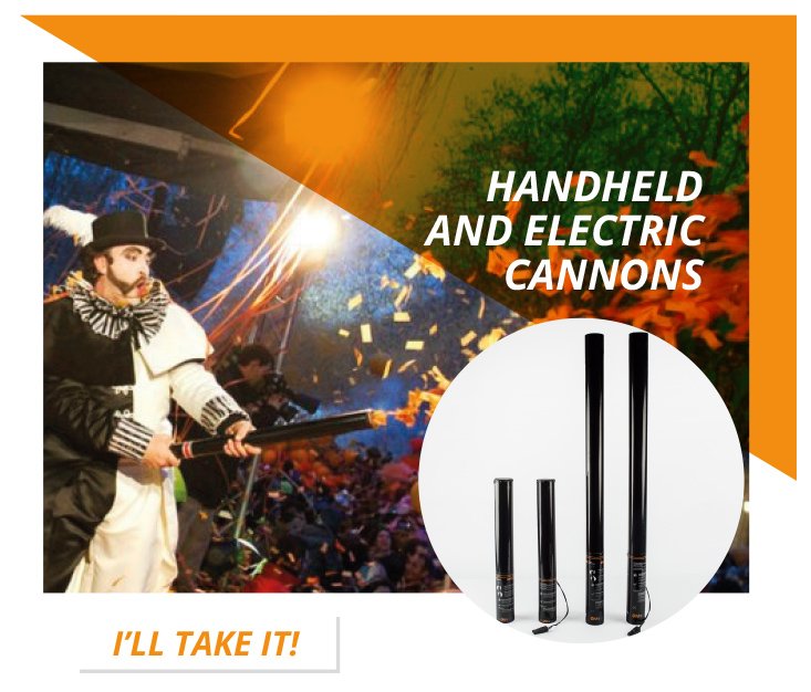 Oh_FX's tweet photo. Shoot confetti and streamers of different sizes, colours and shapes with our handheld and electric cannons 🎉🎊+ info: https://t.co/VK6uNRdTc3 https://t.co/hwVzIiX8sB