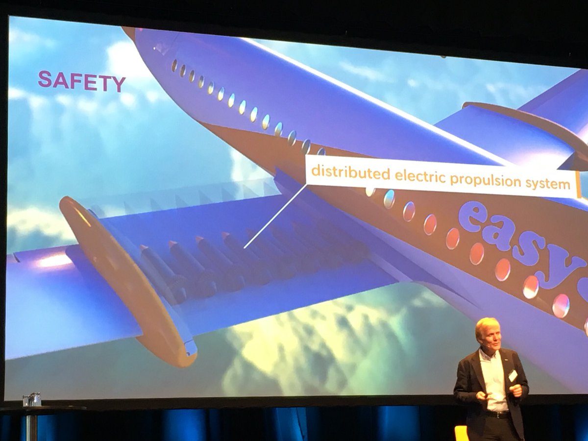 MaxCharron_EV's tweet photo. Scared of flying? Now if one motor dies, there are 8 in back up. Electric commercial planes make all the sense. #nordicevs #NordicEVSummit #oslo #evplane #avinor @avinor https://t.co/BRE4L2TGlK