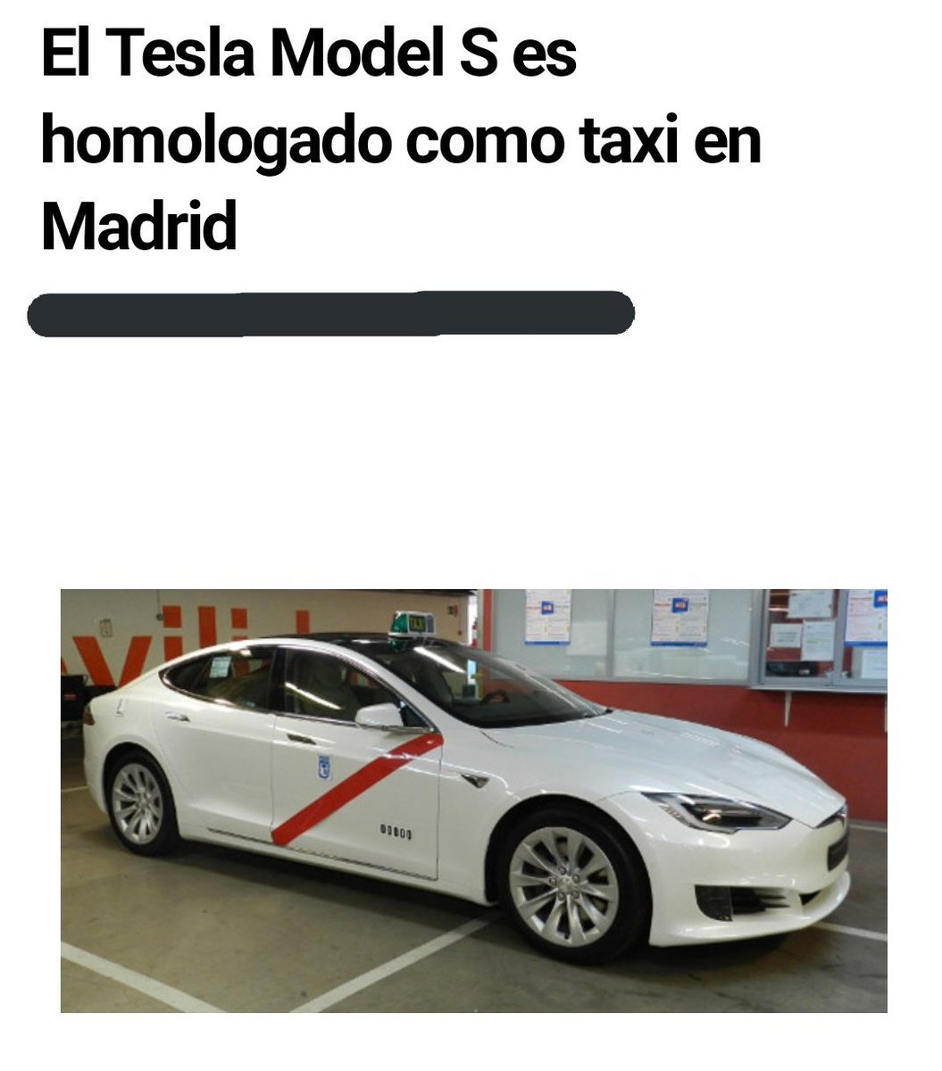 Sergiitoo96's tweet photo. Buenos días @slcuervo ahora espero que cuándo vuelvas a Madrid puedas moverte sin contaminar en un coche como el tuyo, bajo un profesional del sector del TAXI
Estoy ya a la espera de un futuro vídeo (espero que cerca) montandote en un Tesla blanco con raya roja, no de color negro https://t.co/M4tuvASfRi