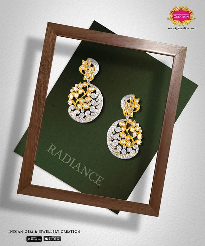 igjcreations's tweet photo. The glow of gold meets the shine of diamonds, these earrings are chic, with a stunning cutout design. https://t.co/LjHurAfFoB