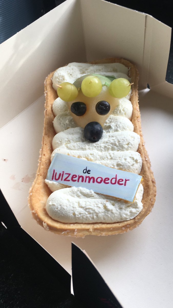 Mamasmarty's tweet photo. @ribochnl ik heb er een... #DeLuizenmoeder #metdrop #geenmol #genialetaart https://t.co/ldkJ8cHcZM