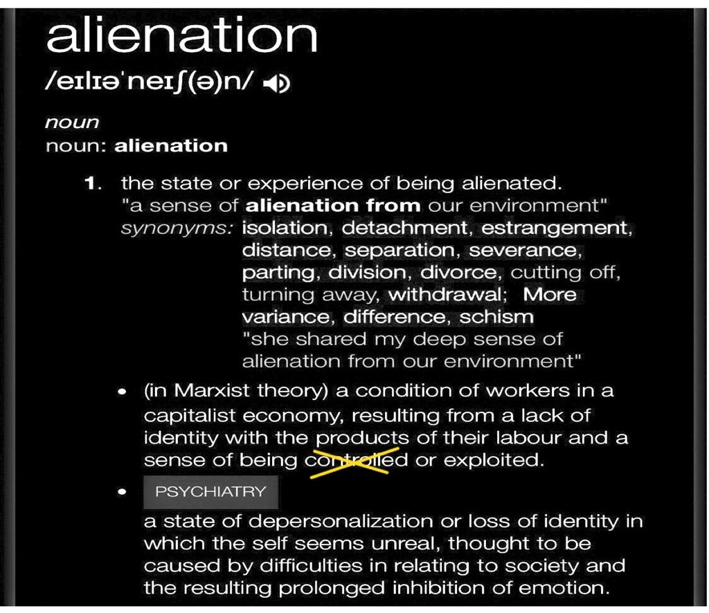 UNIVERSE_TRIBES's tweet photo. ANDILE @INT_INT_INT says: The word of the 21st Century is; "alienation"

The condition of real Humans on Earth... https://t.co/qx12gGsKjb