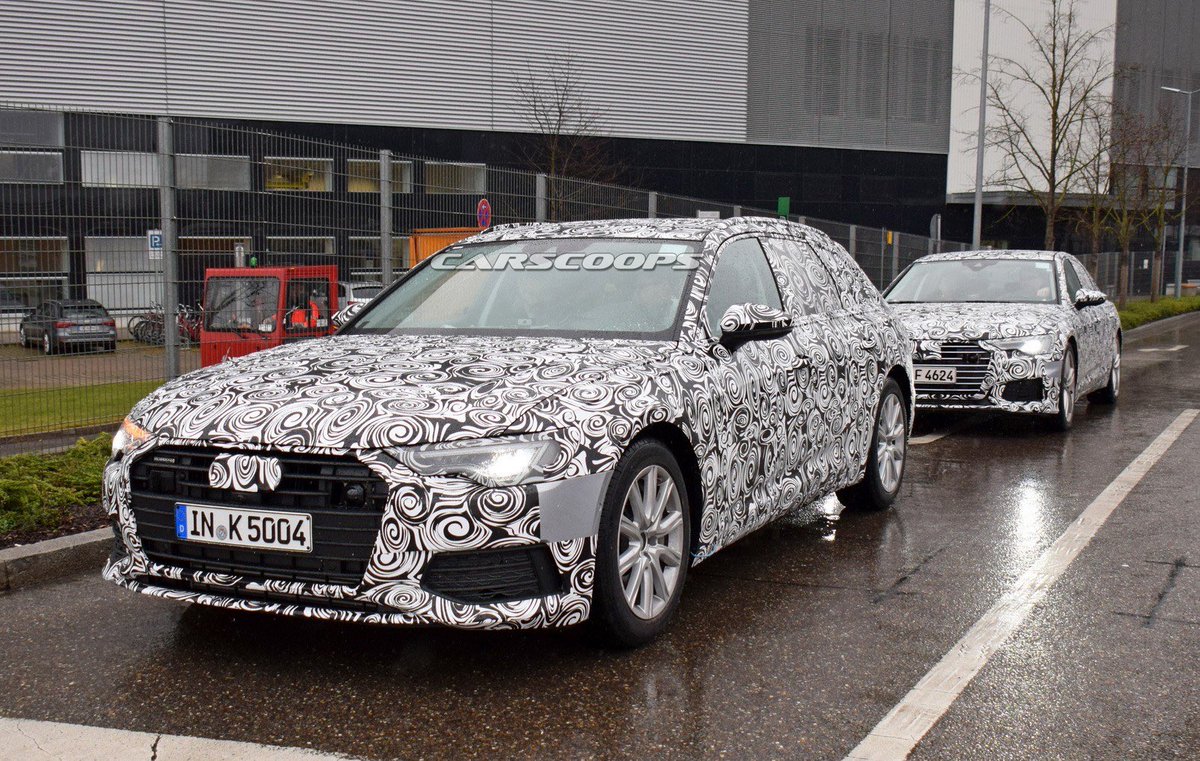 いろは6 Op Twitter Audi A6 Avant Spy Photo ここまでカモフラージュが軽くなってくると 次期a6のデザインもだいたい想像出来るかな 見た感じだと 標準ボディのマフラーはバンパーに隠れるタイプになるっぽいか でもやっぱりアウディはワゴンだな T