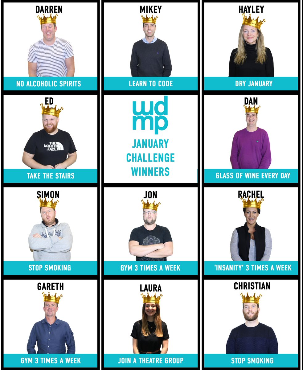 WDMPagency's tweet photo. And the winners are...
Congratulations to those who managed to stick to their New Year's Resolutions! You win the pride and honour of knowing you have more willpower and self control than the rest of us. https://t.co/d6grvJ3BEM
