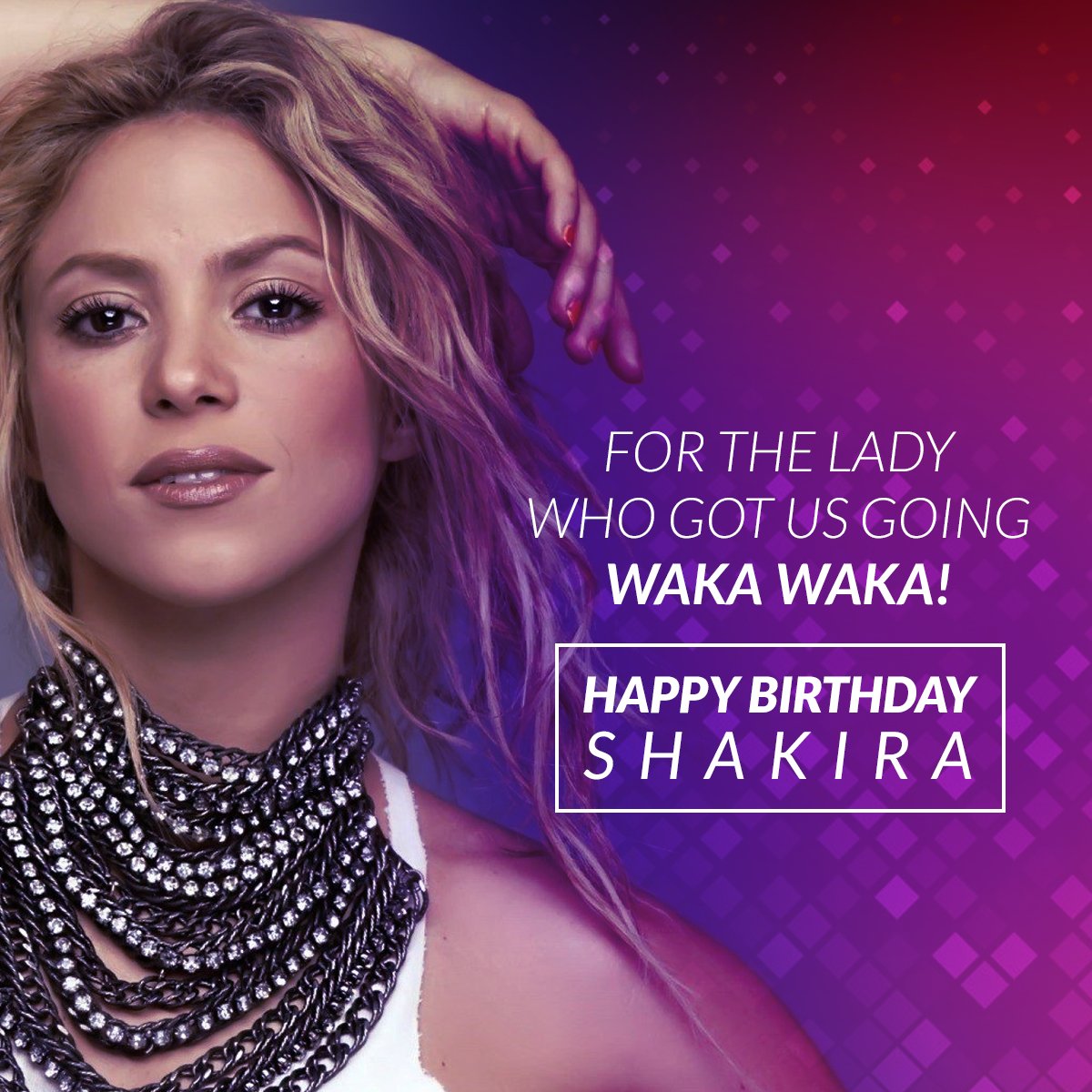thefinchmumbai's tweet photo. To the Lady whose Hips Don't Lie
Happy Birthday #Shakira
#LetsGoFinch https://t.co/AS8mauF2nG