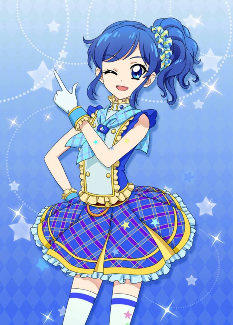 ⑤霧矢あおい ブルートルテコーデ💙 チェックはオーガンジーのテープ