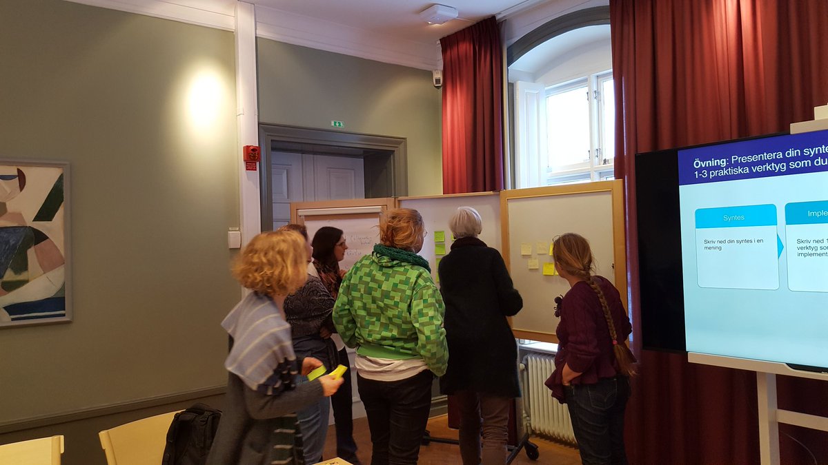 tinaareskoug's tweet photo. Finish on time workshop. Are we ready to challenge ourselves and change? https://t.co/UroMFpnmMd