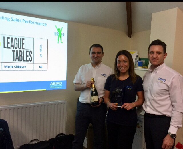 PaulCorten's tweet photo. Congratulations Marie Clibburn on winning ABird Power Solutions Q4 Outstanding sales performance https://t.co/DNPafNHVnv