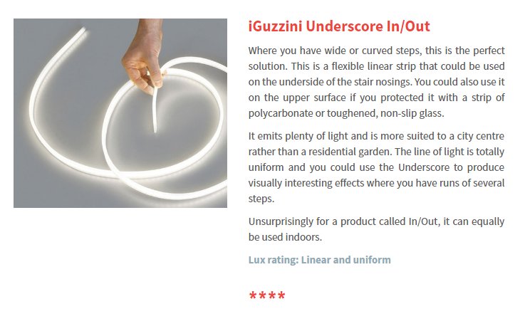 iGuzzini's tweet photo. #FabNewsFriday Great score for #UnderscoreInOut! Thanks for the 4-star review, @LuxReview! Discover the versatile range at > https://t.co/3t2MTOydkt https://t.co/gXxEJIV8xt