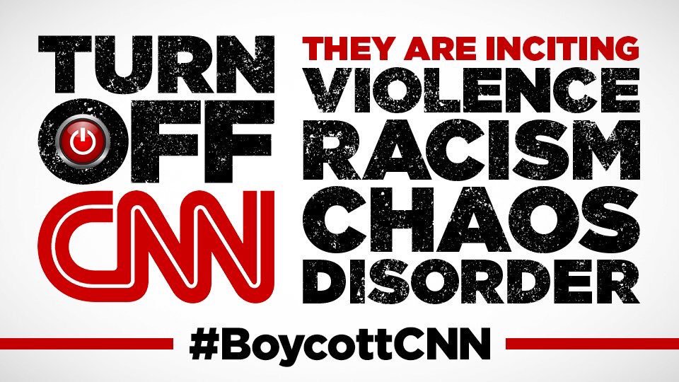 PhxKen's tweet photo. TURN OFF CNN! #BOYCOTTCNN THEY ARE INCITING VIOLENCE, RACISM, CHAOS, AND DISORDER! https://t.co/NvD3IIwqXy