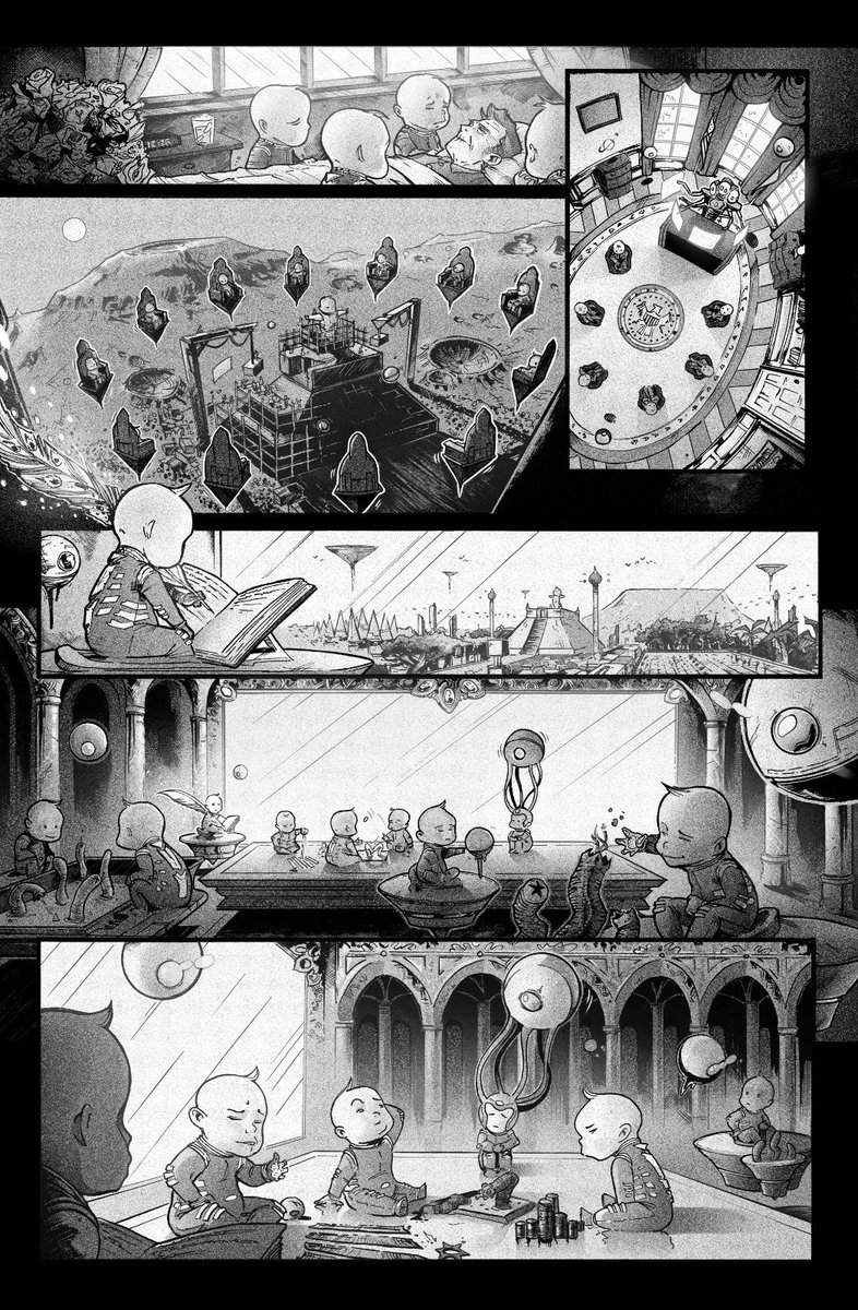 Nezotholem's tweet photo. A page of a short scifi story I did for Future Quake Press 2017 @FqQuake: Jamie Evolutionary.
#future #science #jamie #worm #ovaloffice #digitalcomics #evolutionary #comicpage #sciencefiction #comics #futurequake #scifi #baby #mars #terraforming #romainbrun #nezotholem https://t.co/vfBvFiqlSM