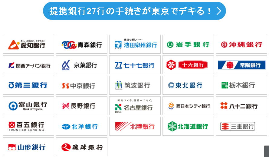 個人向け郵便局利用 En Twitter 地方銀行の窓口手続を代行してくれる 銀行 手続の窓口 が新宿郵便局のテナントとして１階に設置されています 画像の銀行２７の キャッシュカードの再発行や通帳の繰り越しなど可能です Https T Co Asimmxg9hu 東京で地方銀行の手続が