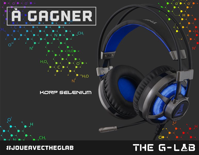 TheGLabFrance's tweet image. Sublimez toutes vos sessions de jeu avec le casque #KORPSELENIUM, étudié pour une immersion totale grâce au système de son #Xtrabass et sa fonction vibrante. Il est à gagner aujourd’hui ➡ RT + Follow  🎧 #JoueAvecTheGLab