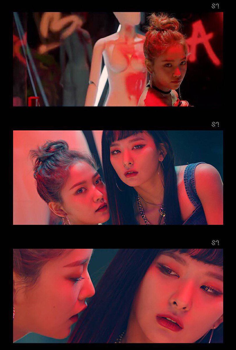 wenderland__'s tweet photo. มีแฟนวิเคราะห์ว่า MV #BadBoy ของ #RedVelvet เป็นเรื่องราวความรักของซึลกิและจอย ฉากที่เห็นว่าซึลกิยิงปืนคือยิงจอย เพราะจอยนอกใจซึลกิไปรักกับไอรีน ส่วนเวนดี้คือคนที่รู้เห็นทุกอย่างแต่เก็บเงียบไว้ ในขณะที่เยริเอาเรื่องนี้ไปบอกกับซึลกิจนซึลกิมาตามฆ่าจอย (flowerene329, iseulgiyou) https://t.co/pb6MbHH0Hh