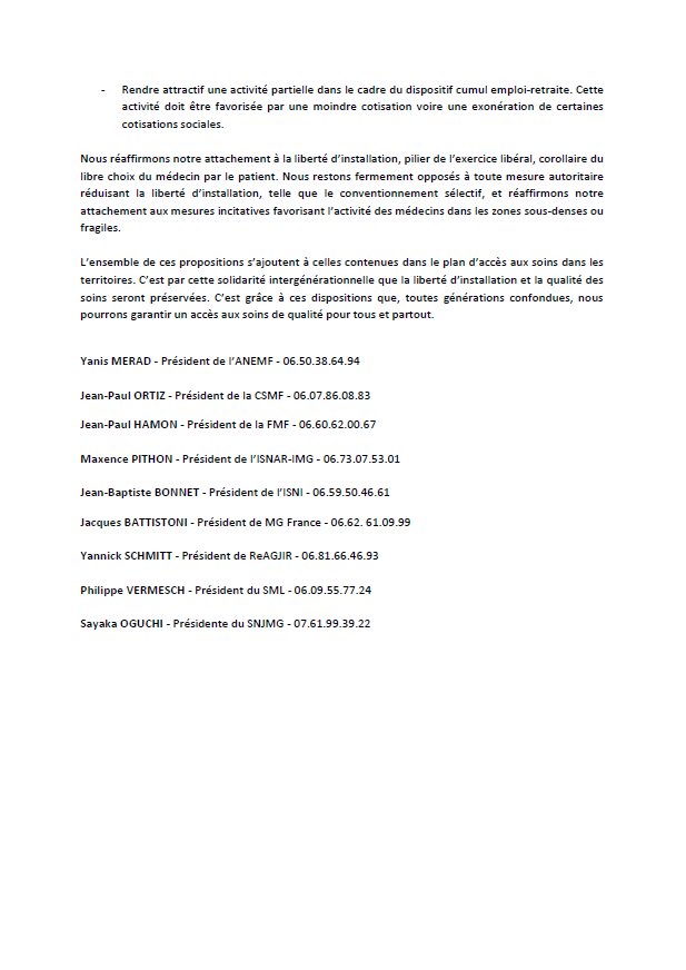 [Communiqué commun] Solidarité intergénérationnelle des médecins pour l'accès aux soins pour tous et partout cc <a href="/ANEMF/">ANEMF</a> <a href="/CSMF_officiel/">CSMF_officiel</a> @FMF_UG <a href="/ISNItwit/">ISNI - InterSyndicale Nationale des Internes</a> <a href="/mg_france/">MG FRANCE</a> <a href="/ReAGJIR/">ReAGJIR</a> <a href="/LE_SML/">SML</a> <a href="/SNJMG/">Syndicat Jeunes MG</a>