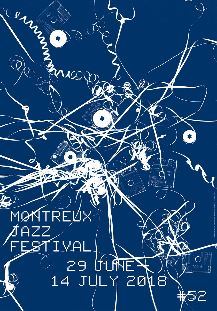 Montreux Jazz Festival in association with Festival @ImagesVevey have entrusted Christian Marclay with the design of the poster for the 52nd edition - we love it here in the studio!
