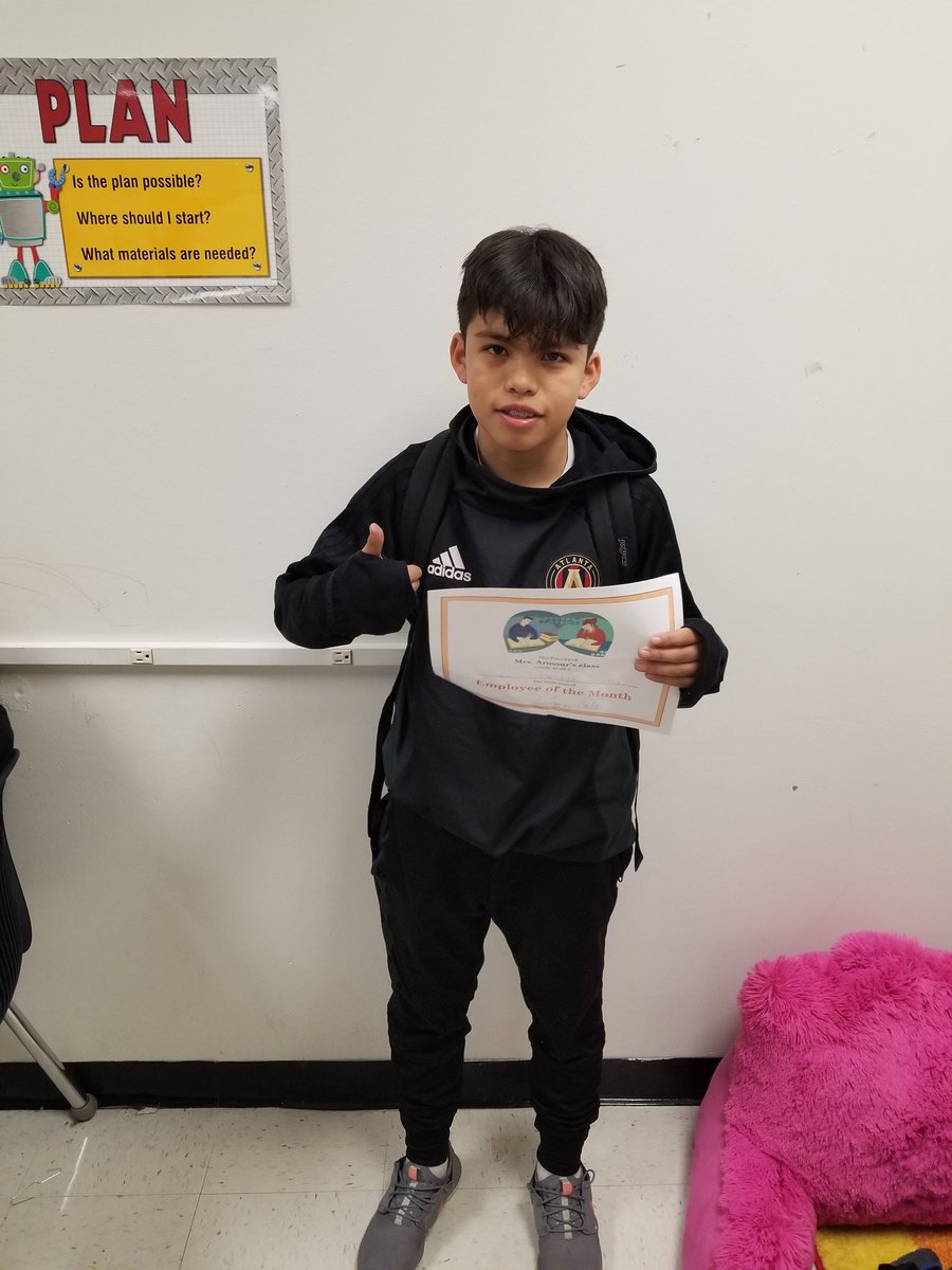 ArmourHBMS's tweet photo. Yesterday ended the first month of class jobs! The students really showed responsibility of their learning environment and I took the time to show appreciation with Employees of the Month in each class!!!! #FutureLeaders #HBMSHawks https://t.co/Wd8DkITYso
