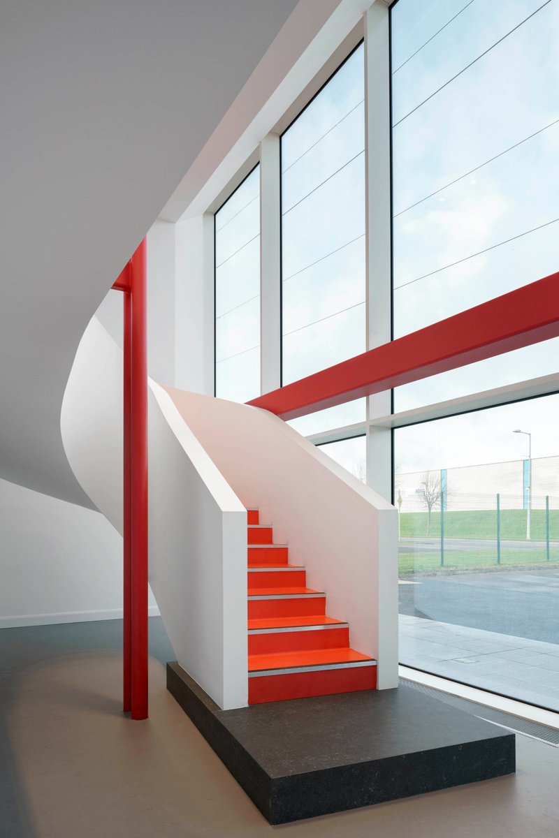 Just completed a new extension to an industrial unit in #Parkwest with a nice sculptural stairs