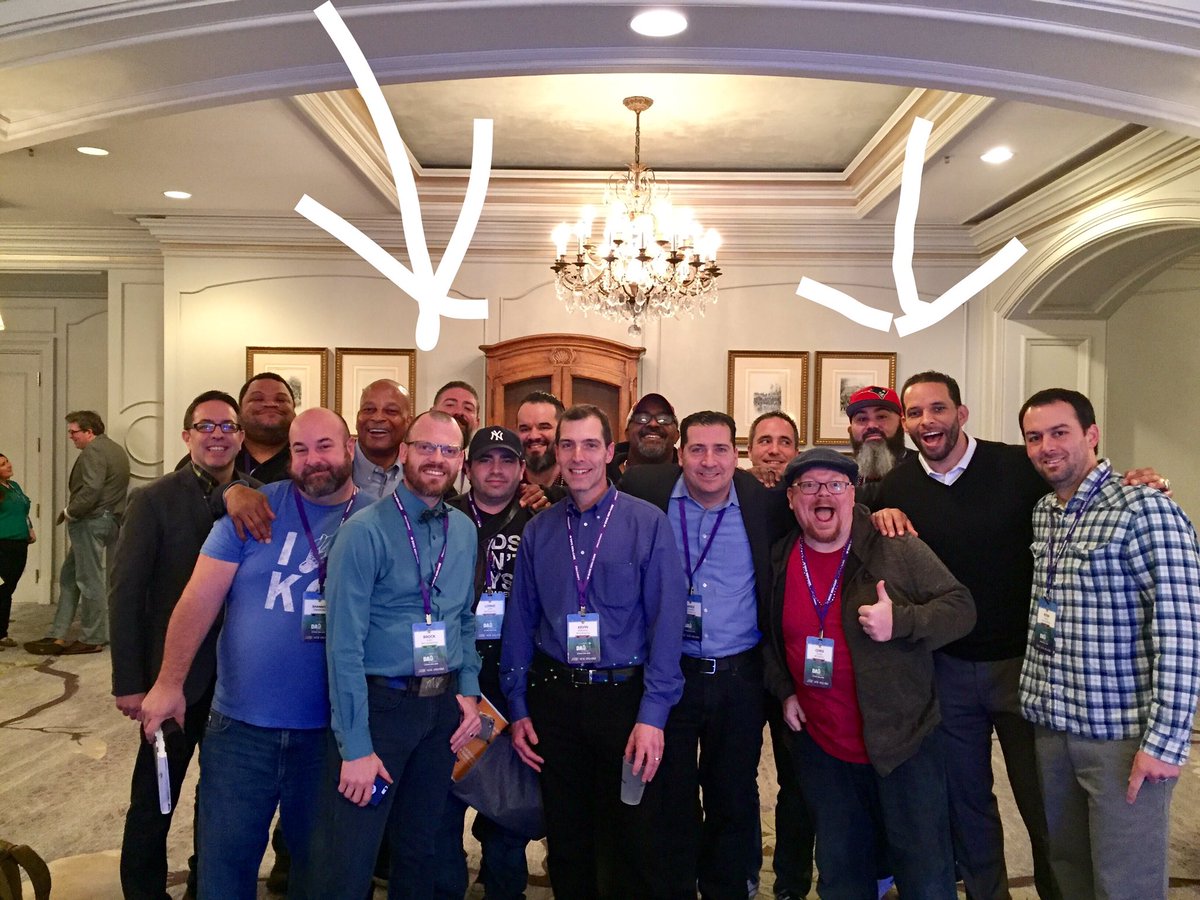 Surrounded by greatness!  A big #citydads bro hug and huddle with <a href="/ronnielotthof/">Ronnie Lott</a> &amp; his son <a href="/ryannece/">Ryan Nece</a> at #dad2summit! Thank you <a href="/dovemencare/">Dove Men+Care</a> for this special moment! #realstrength