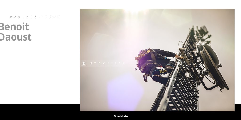 Stockiste's tweet photo. The other side of our mobility!
Telecom worker climbing an antenna by #BenoitDaoust
@Stockiste
Creative imagery for creative minds.
#ContentMarketing #Storytelling #StockPhotography #Telecom #Worker #Antenna #Mobility
File: 201712-22920
Tell us your stars rate from 1 to 5? https://t.co/nC29mDKc4i
